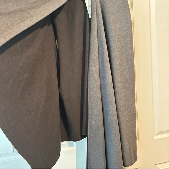 New Zara $109 Wool Blend Gray Oversized Cape Shawl 0264/488 Medium - Picture 7 of 15